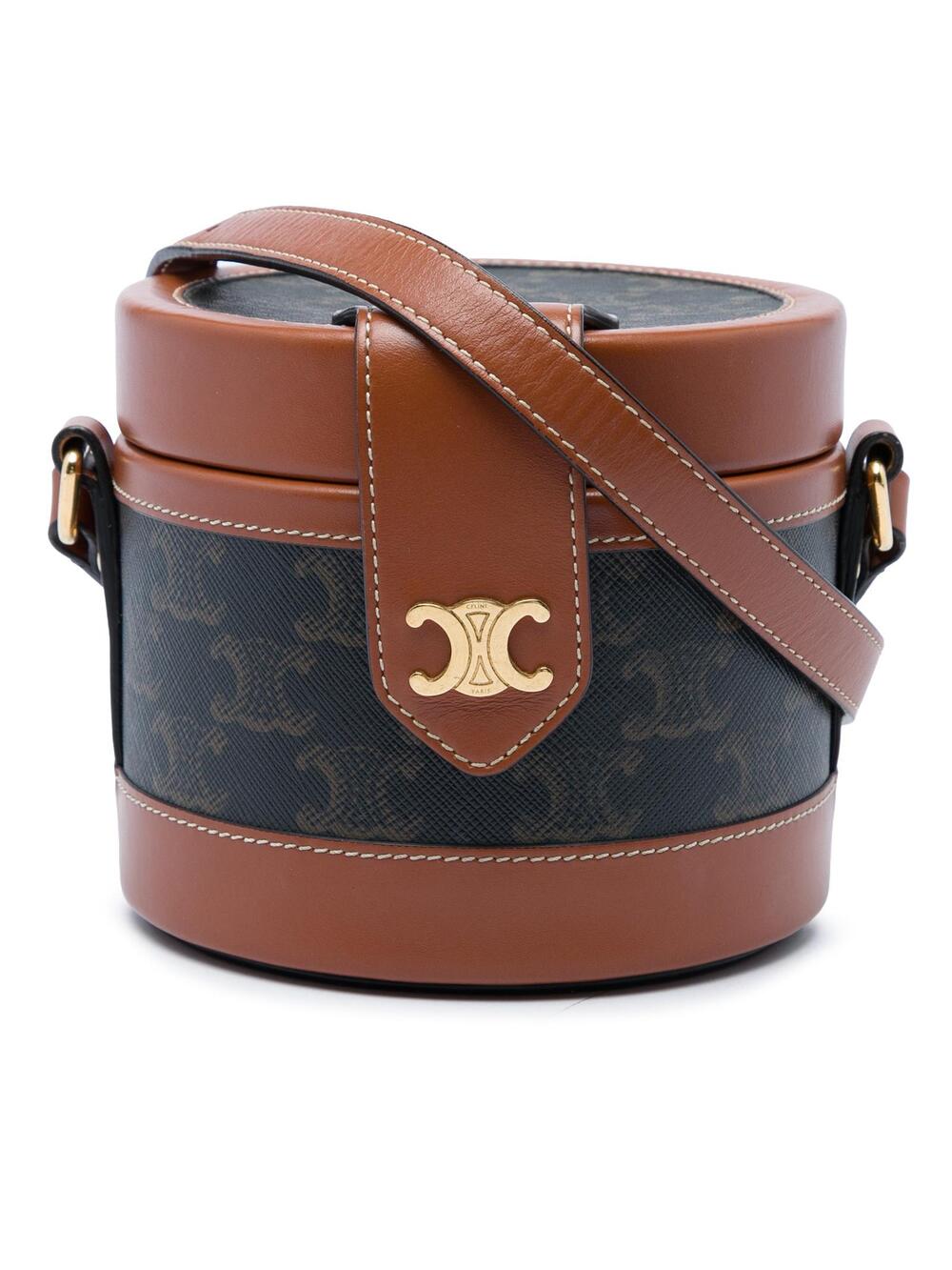 Celine Small Triomphe Coated Canvas #351297C14B